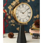 Wood's Pedestal Clock in Reflective