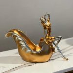 Girl Figurine Wine Statue