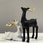 Geometric Deer Statue