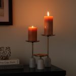 Marble Pri Pillar Candle Set